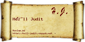 Hüll Judit névjegykártya